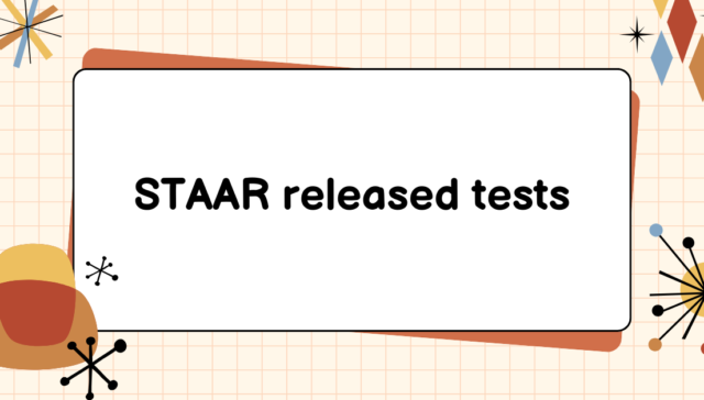 STAAR released tests
