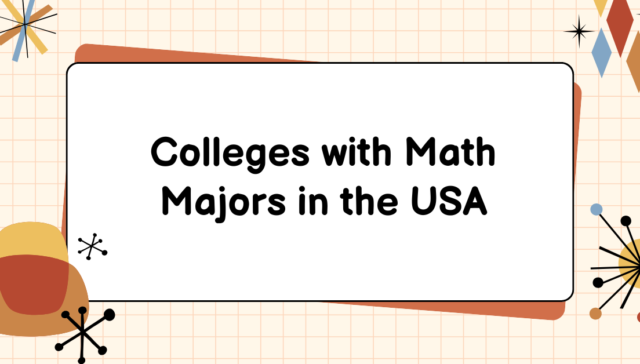 Colleges with Math Majors in the USA