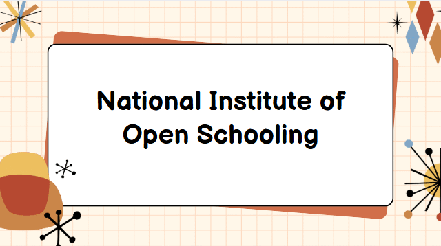 National Institute of Open Schooling